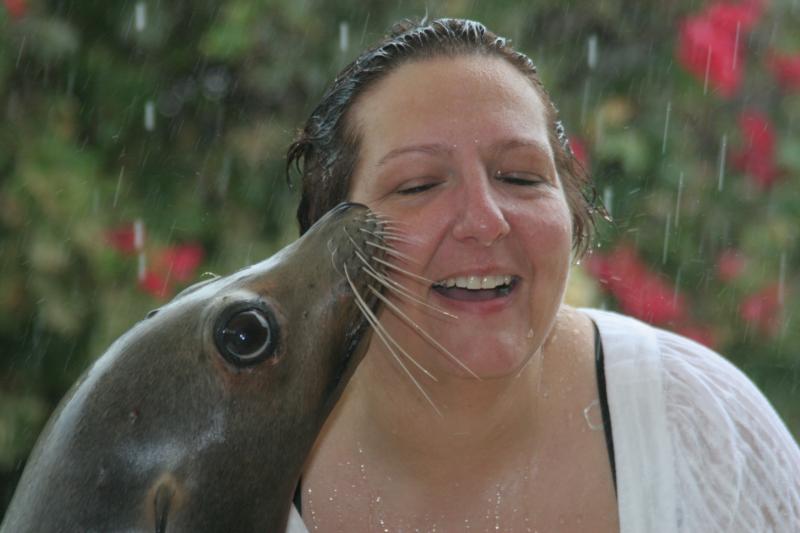 Cherie and seal friend Ilamorada Fl 2008