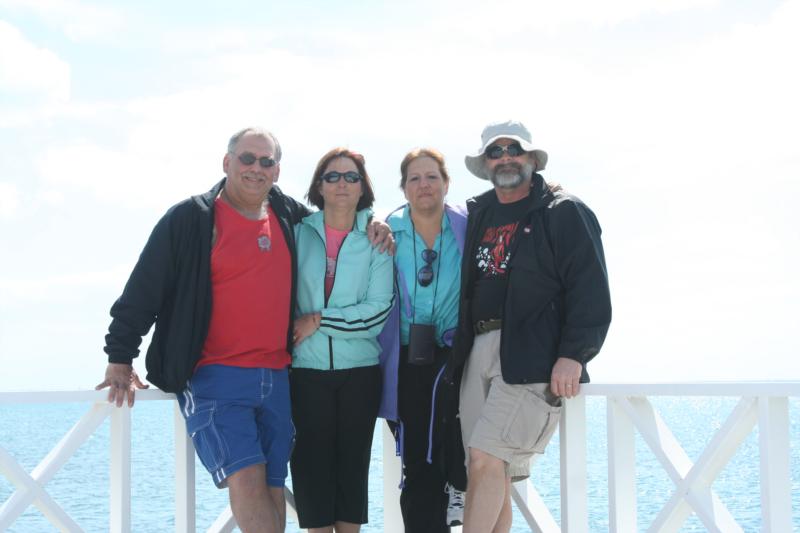 Sittin’ on the wall over the breakwater @ Orchid Bay Marina Great Guana Cay, Abaco, Bahamas