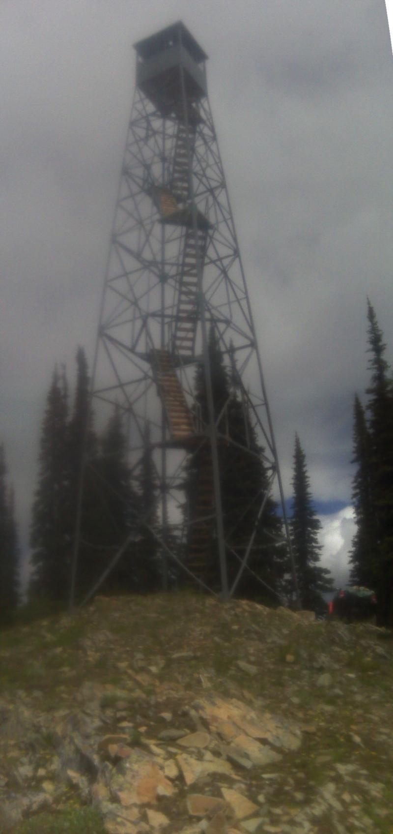 One of my office views for a few weeks this summer. 2010 USFS lookout tower rehab. Northwest Montana