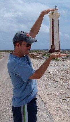 Lighthouse squashing in Bonaire