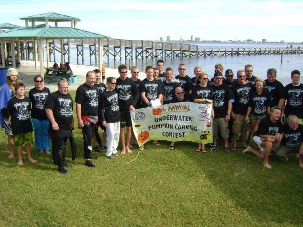 Florida Dive Pros Pumpkin Carving Crew