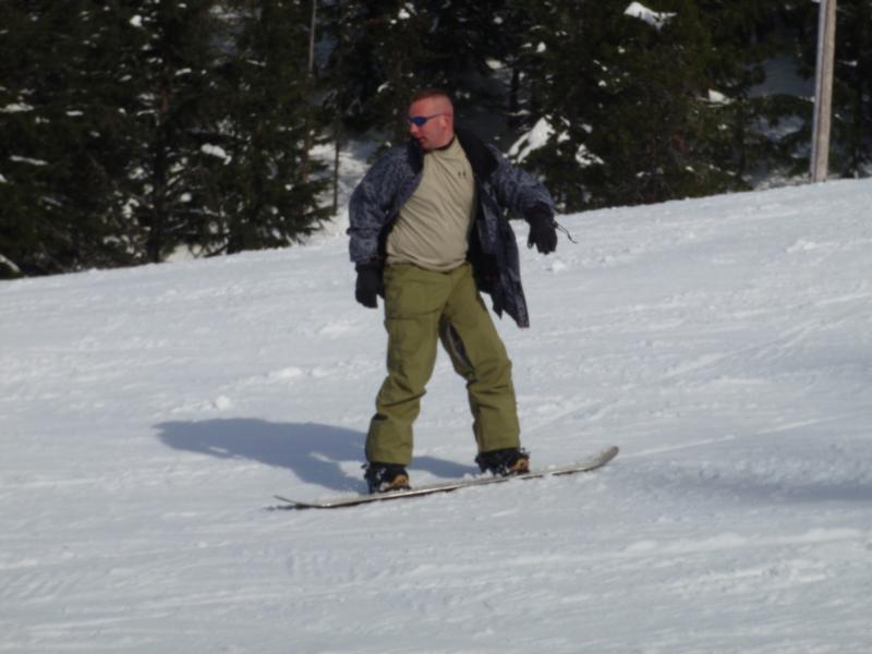 Snowboarding MT hood