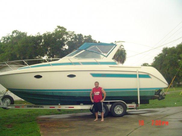 Oldest son 24 and my Tiara 270 boat