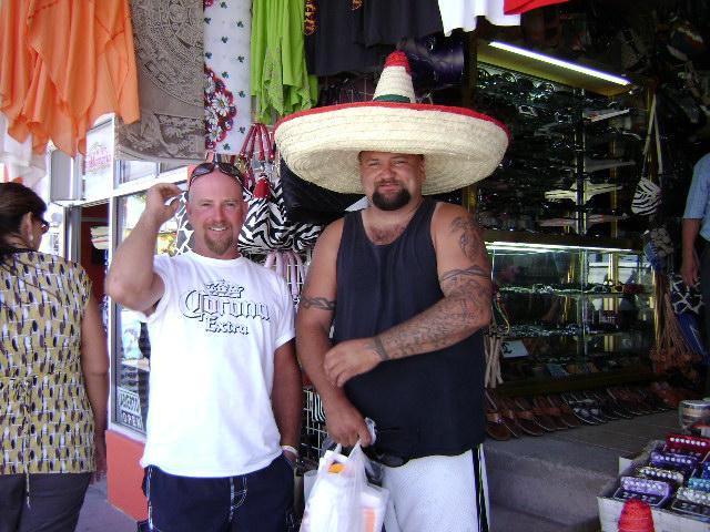 Rocky and Ray shopping Rocky Point