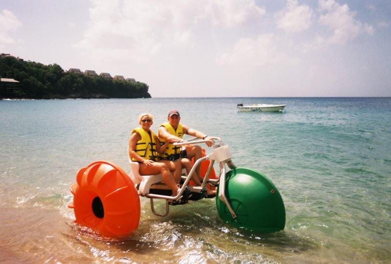 My wife and I on our honeymoon in St. Lucia