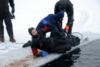 ice diving (brrr... very cold even in drysuit)