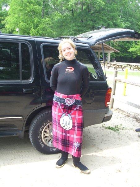 Scottish- Even when doing scuba!