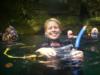 Stephanie enjoying her dive at Blue Grotto