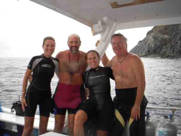 Diving French Cap with Haley and our captains Bill and Sam