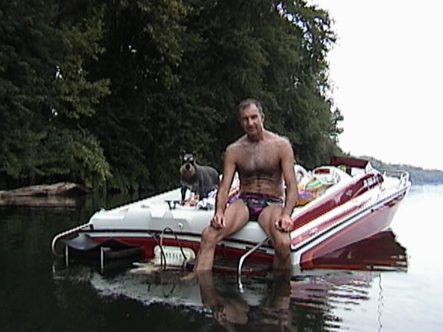 relaxing on thr river ,northumberland ,pa.