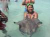 My wife and a Southern Stingray
