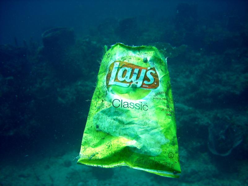 Litter can be found anywhere Scuba Diving