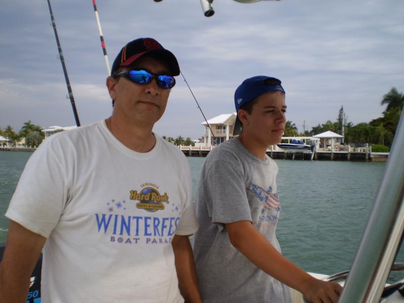 me and my son in the keys