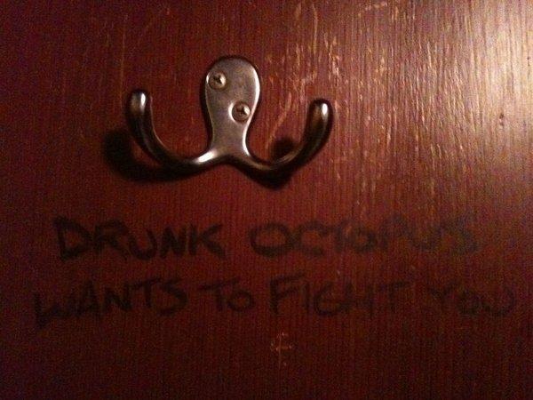 Drunken Octopus wants to fight!