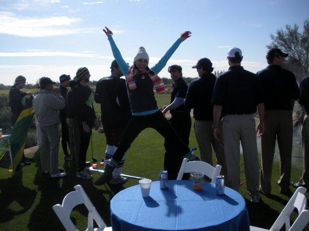 Golf tournament - being silly