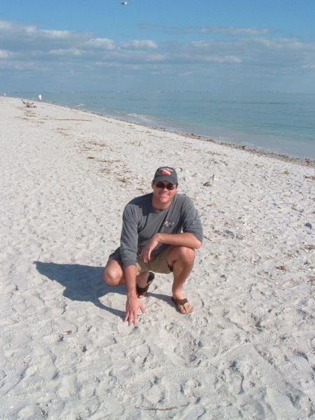 On the beach at Sanibel Island