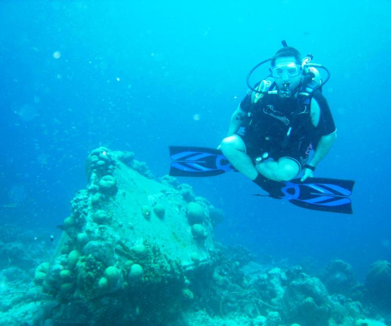 Me in Bonaire during my Advanced Course