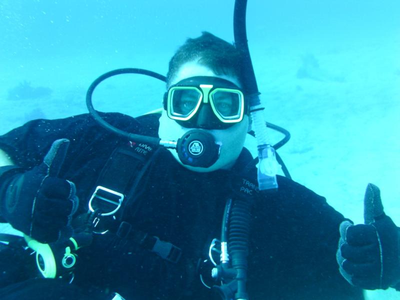 Me at City of Washington wreck in Key Largo