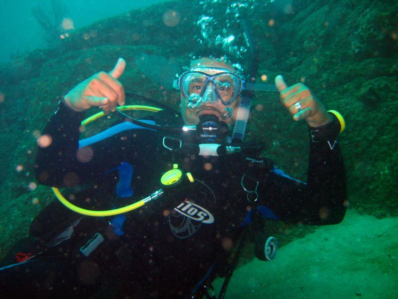 Me, Diving in Cabo San Lucas