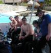 Heading our for some drift dives in cozumel, mexico with the boat and Lord the coolest instructor