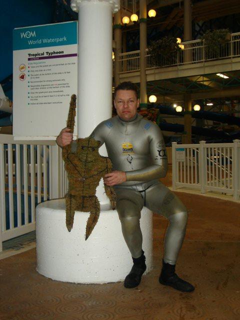Free diving suit.