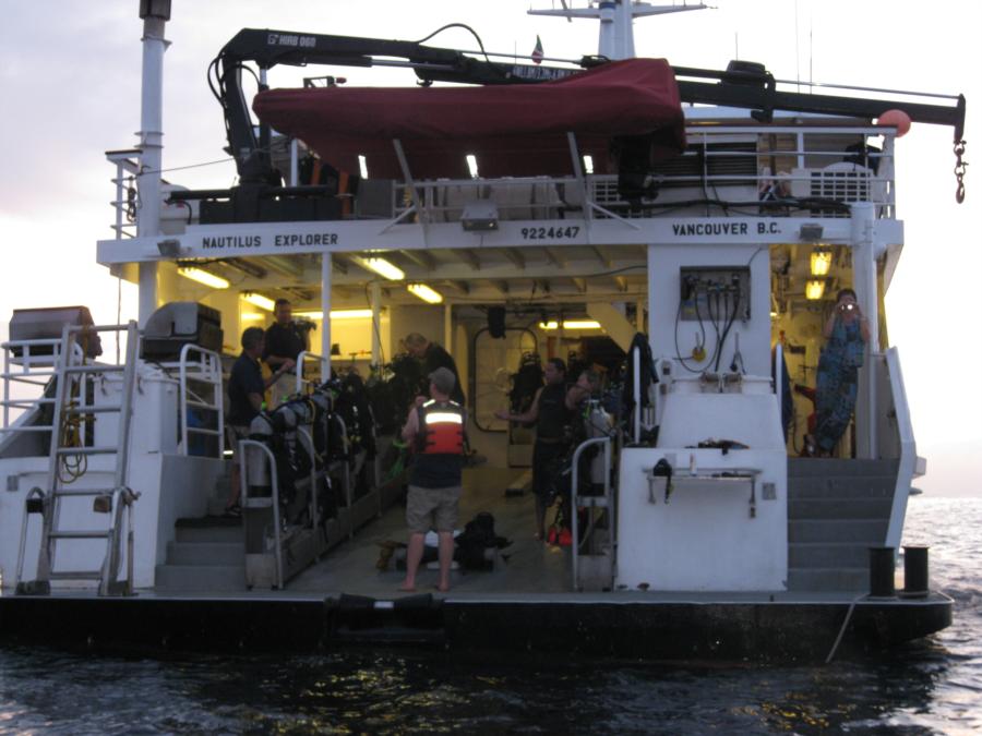 Boat deck Nautilus Explorer