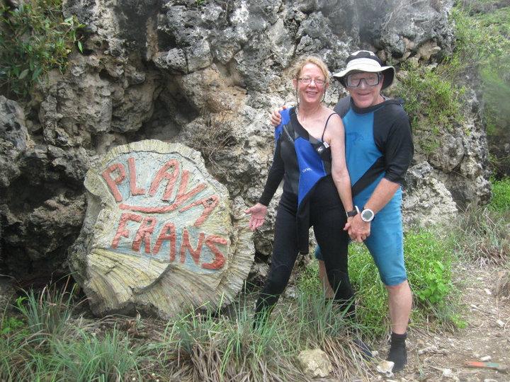 Our Friends and Dive Buddies, Rob & Jan at Playa Frans, Bonaire