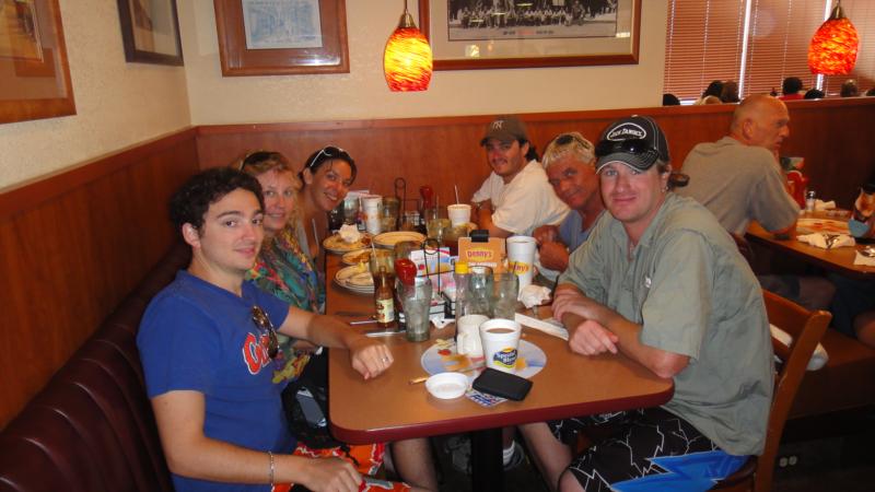 Breakfast after a beach dive