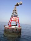 Marker buoy to one of the wrecks