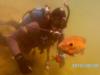 Me diving at Haigh Quarry in Kankakee, IL