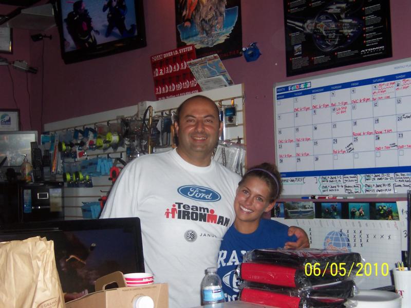 Our awesome instructors, Shawn and Amber at Scuba Now. 