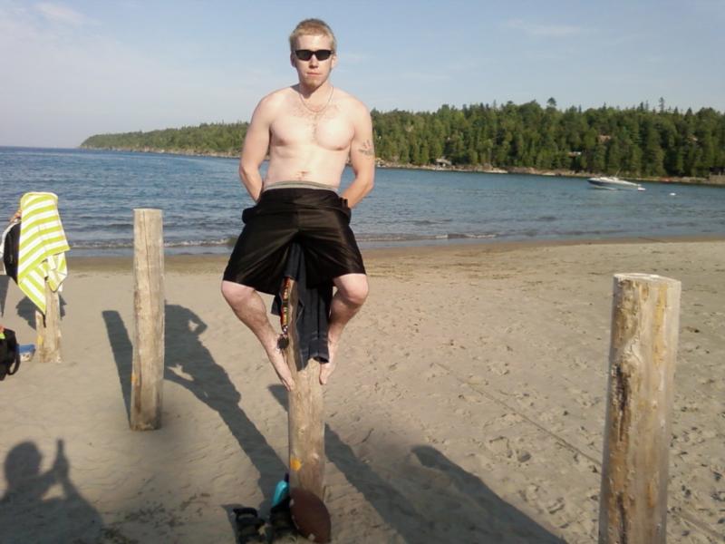 Me on georgain bay close to tobermory