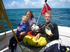 kids on the boat lobster diving Florida Keys