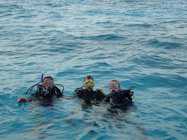 Wife, daughter and I diving in the Keys
