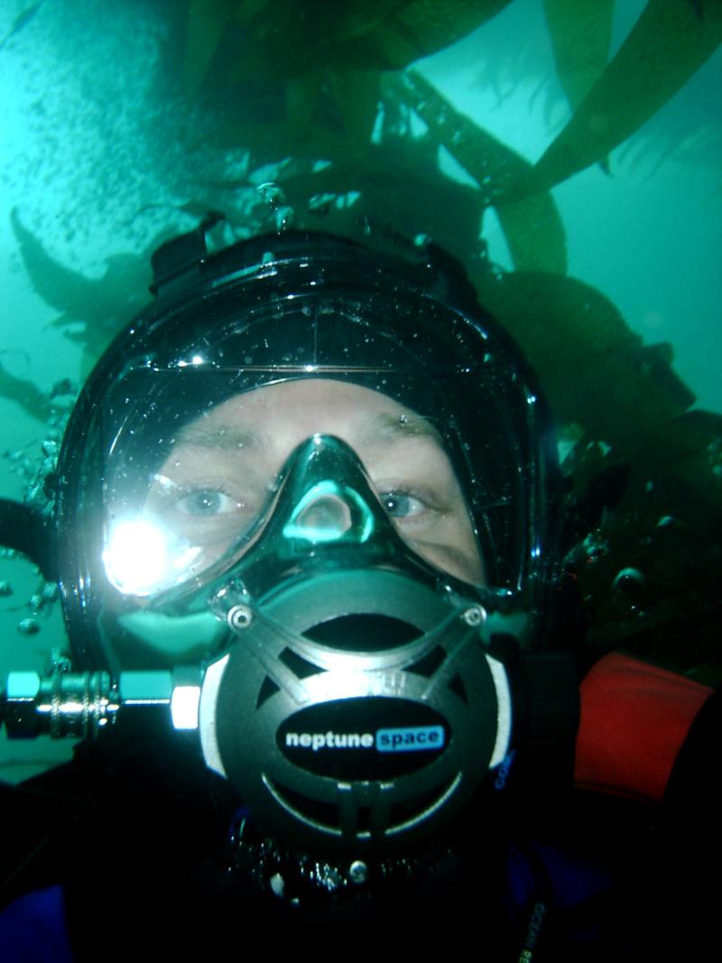 Me diving an Ocean Reef FFM