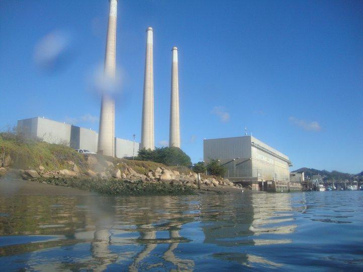 The Morro Bay towers, viewed from the bay after a great dive