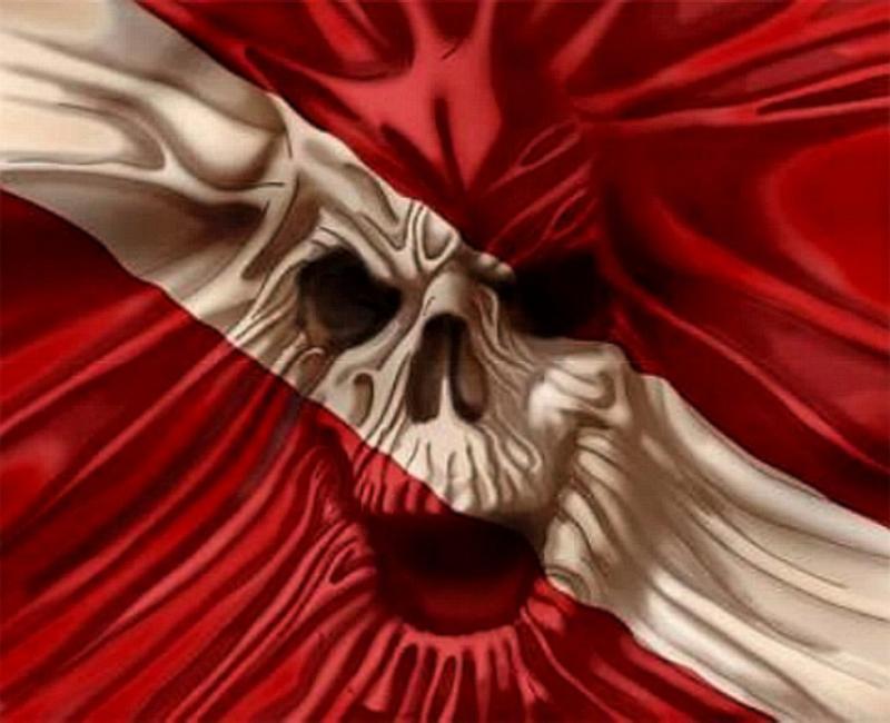 skull/flag