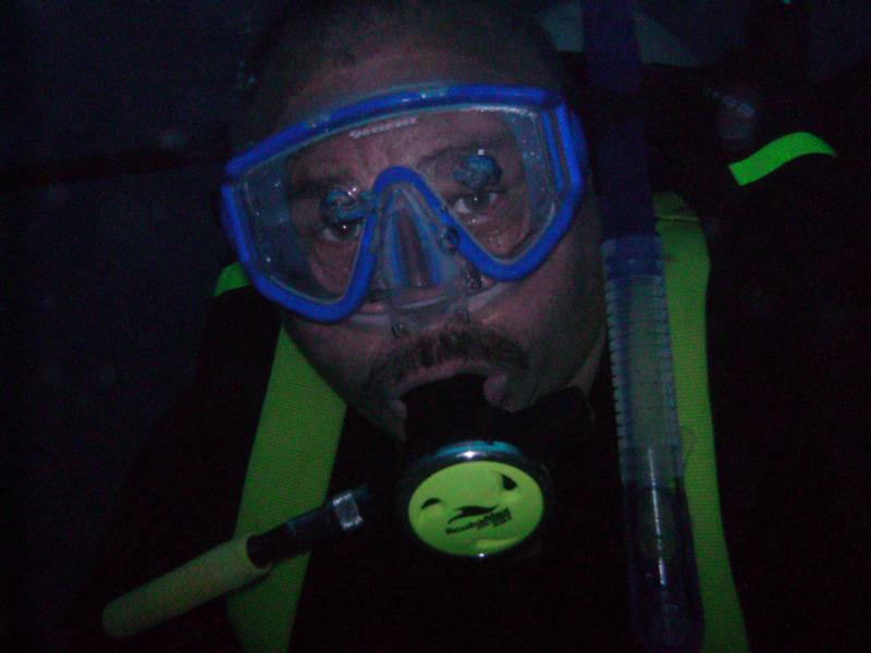 Mike, night dive, U.S.V.I.