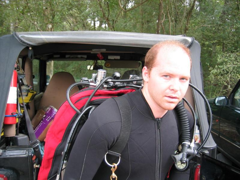 Me - geared up for a cave dive. c. 2003