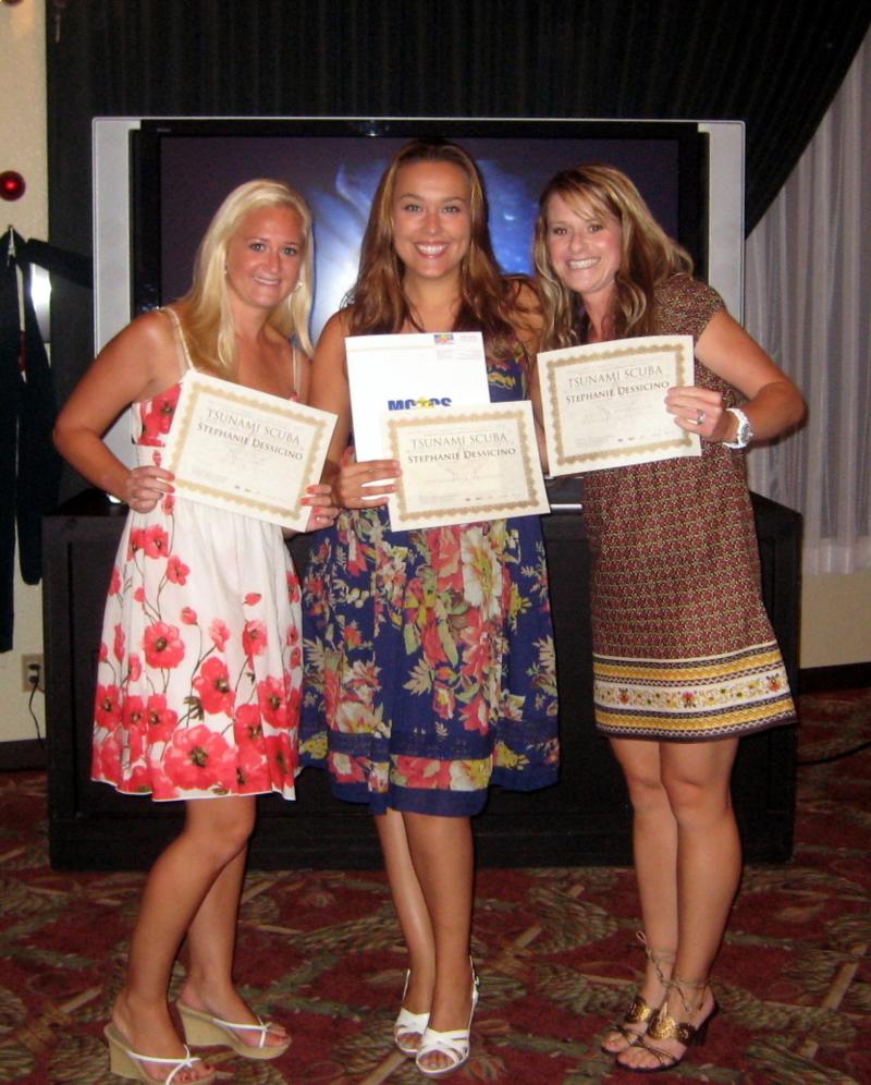 Me with my girlfriends with my underwater photography winnings!