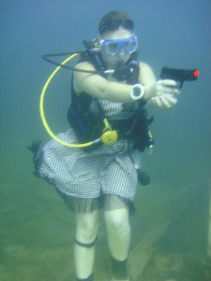 James Bond diving