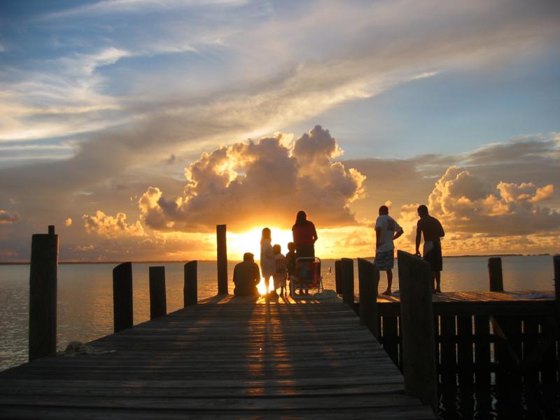 Sunset at Elbow Caye