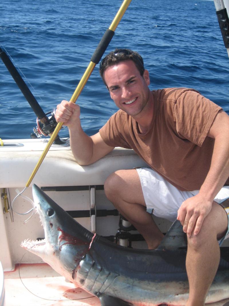 Mako shark fishing 2009
