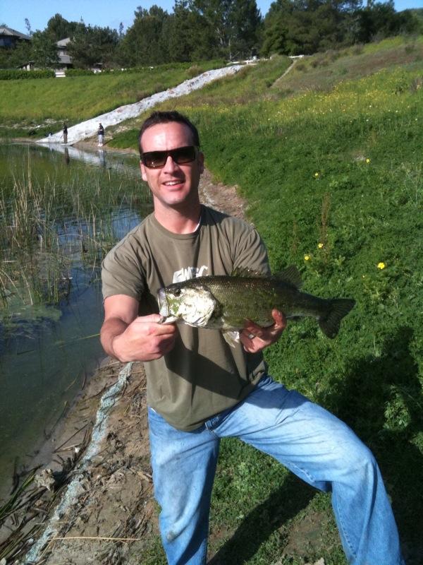 Bass fishing at Coto de Caza