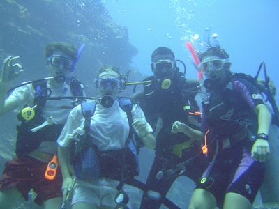 me with student on a deep dive