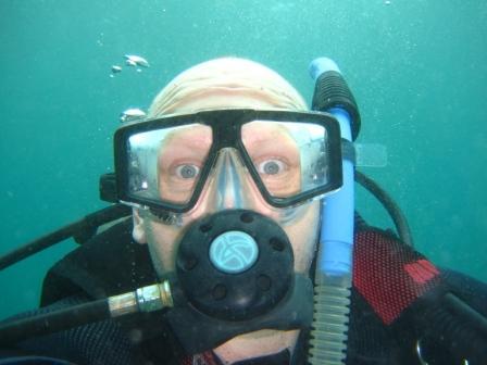 Self Portrait, Painted Canyons, BVI 2009