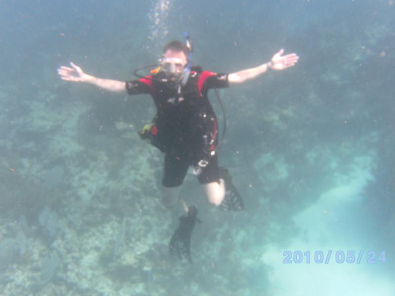 First ocean dive - Key Largo, Christ of the Abyss
