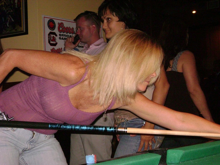 Playing pool