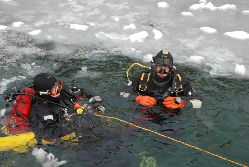 Ice diving