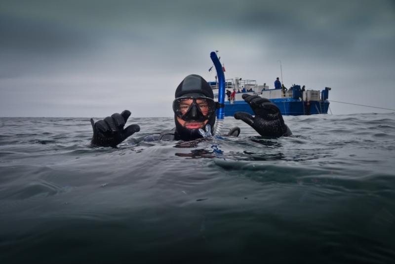 My Brother In Law while diving Anacapa